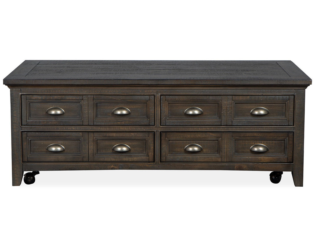 Westley Falls - Lift Top Storage Cocktail Table With Casters - Graphite by Unique Piece Furniture