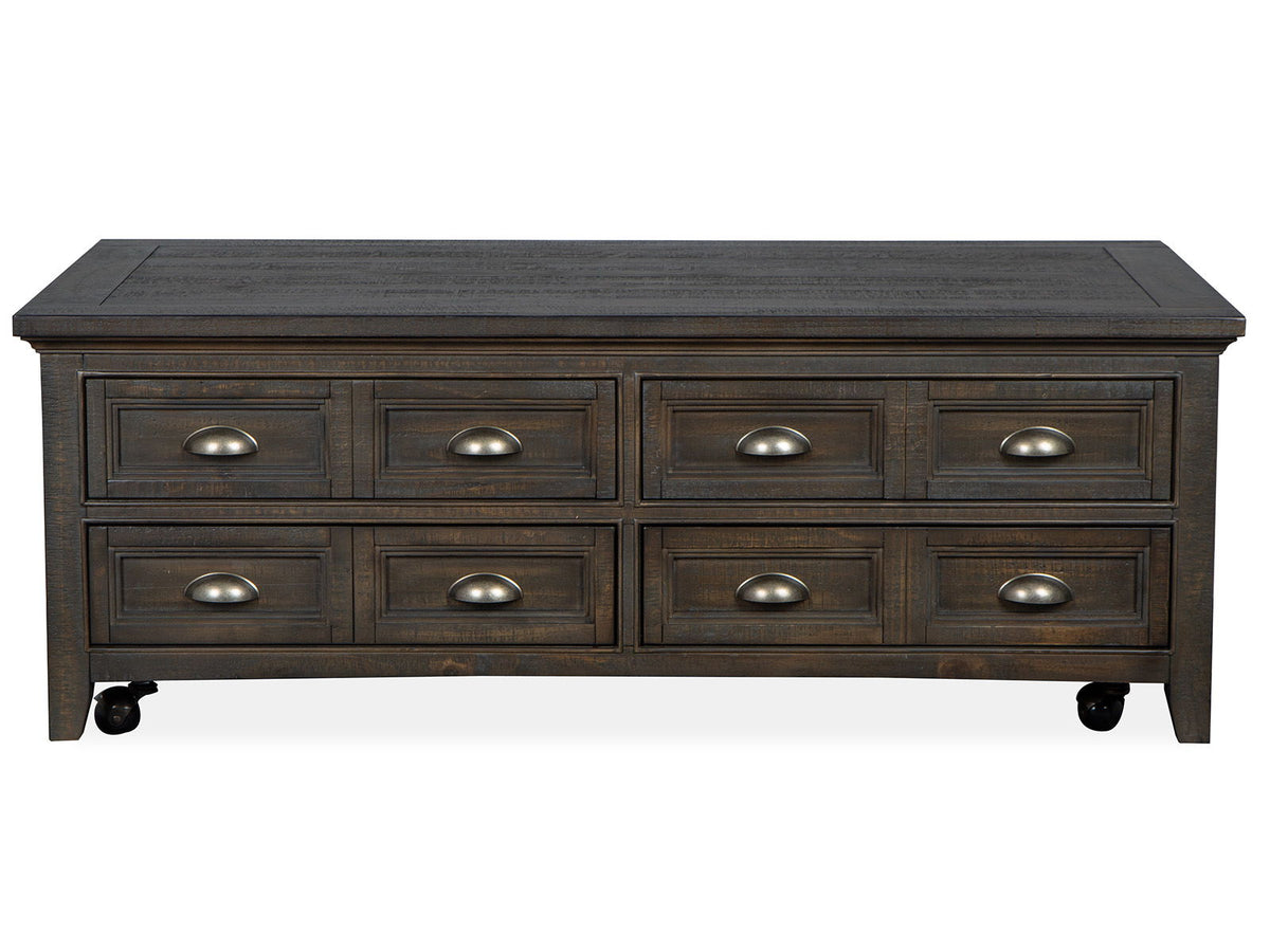 Westley Falls - Lift Top Storage Cocktail Table With Casters - Graphite by Unique Piece Furniture