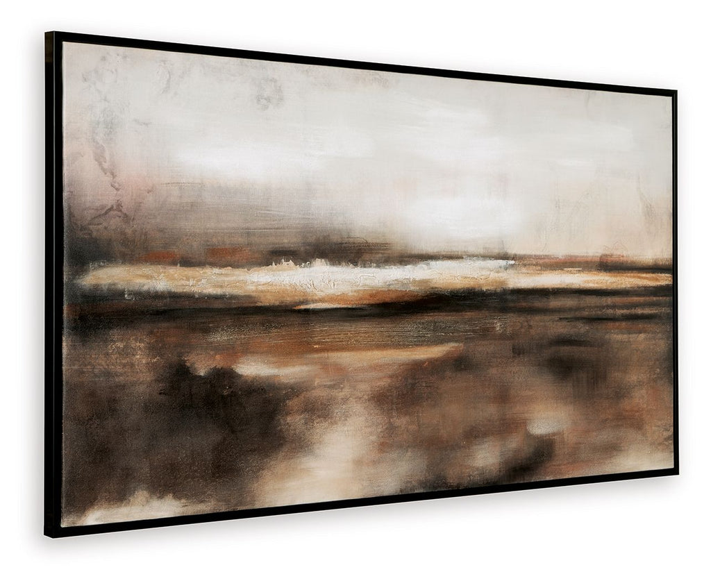 Drewland - Wall Art - Black / Brown / Orange by Unique Piece Furniture