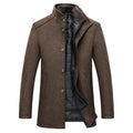 Winter Men Wool Jacket Slim Fit Thick Warm Coat - Goddess Imports Marketplace