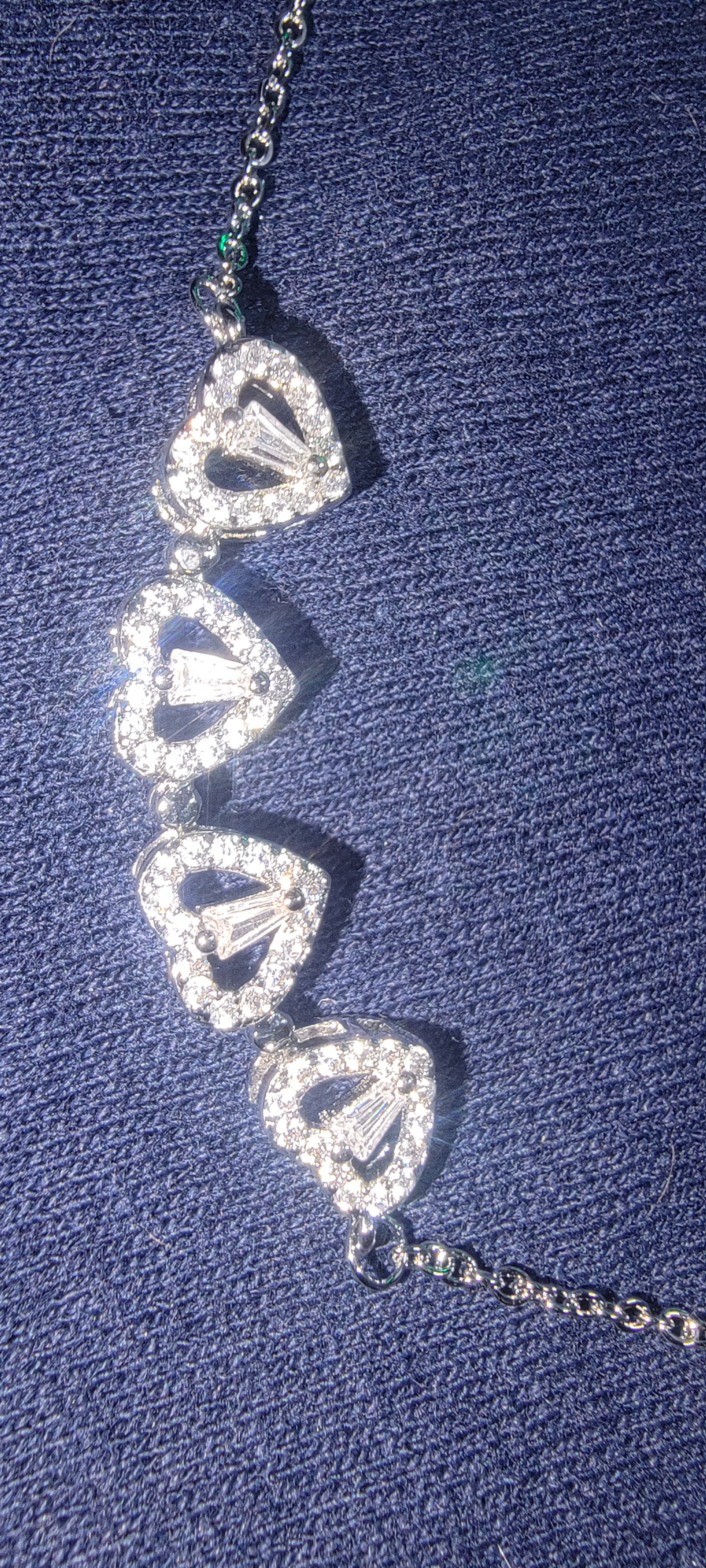 LuckyClover Four Leaf Heart Necklace for Good Luck and Love by Sky Pandion