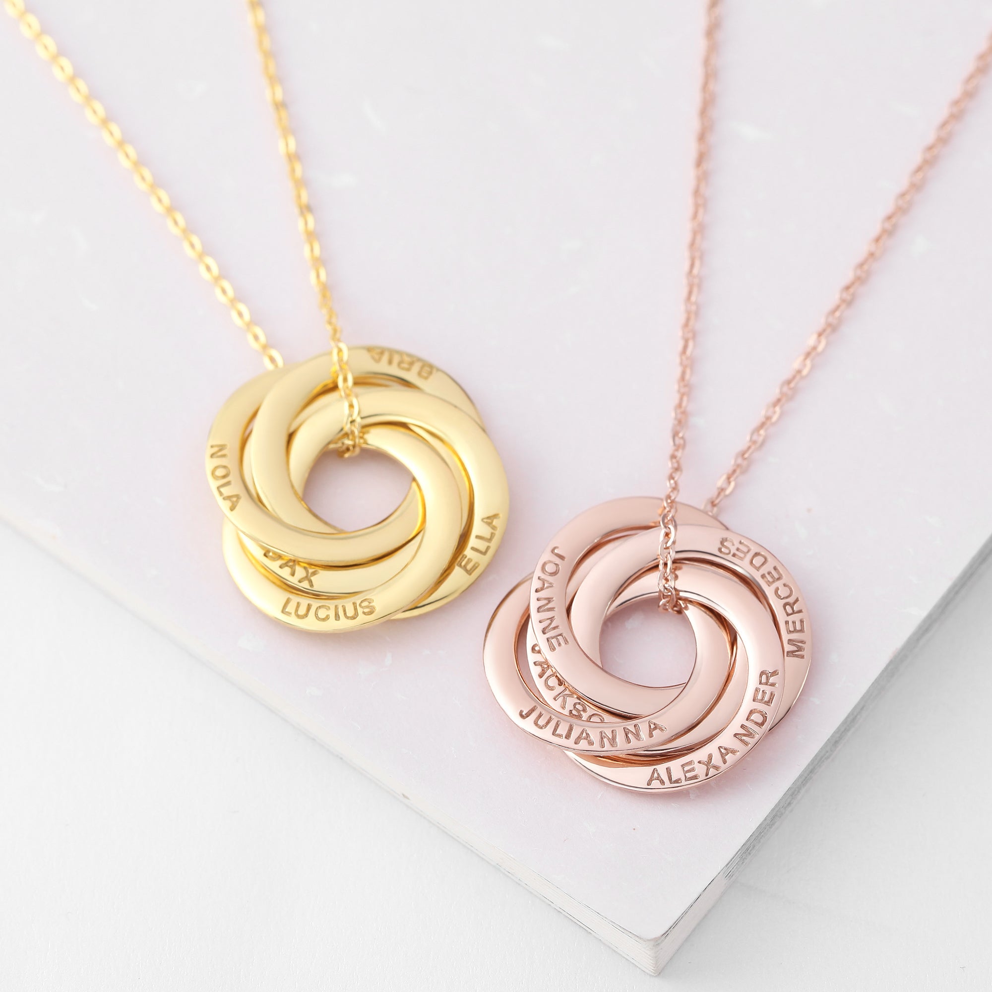 Children Name Necklace, Personalized Grandma Gift, Family Necklace by Green Millie