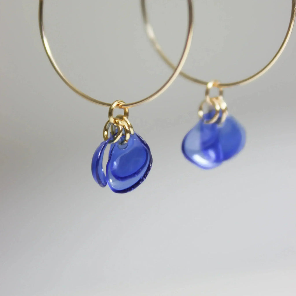Emma Blue Hoops by Femstylo