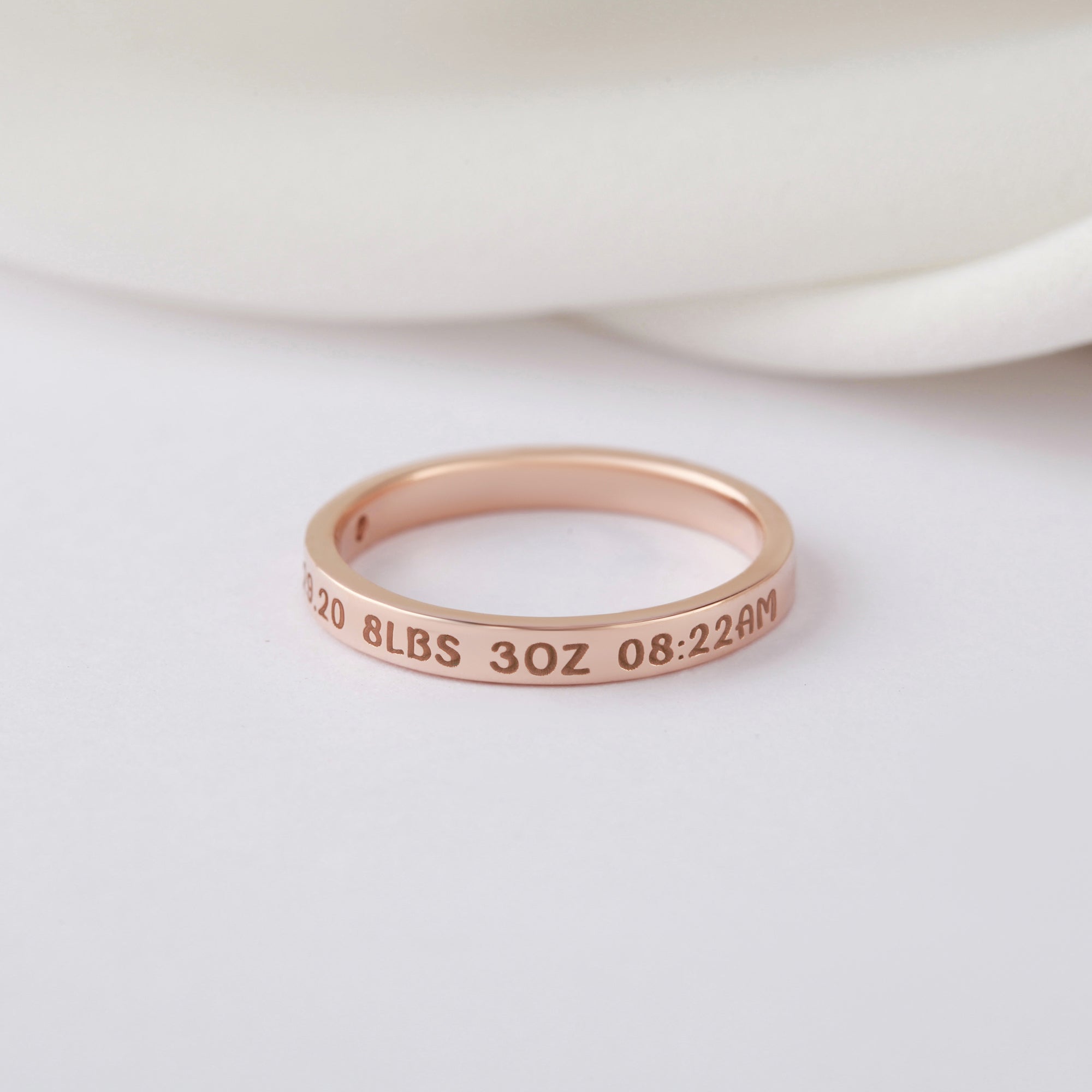 New Mom Ring, First Time Mother Gift, Baby Name Ring by Green Millie
