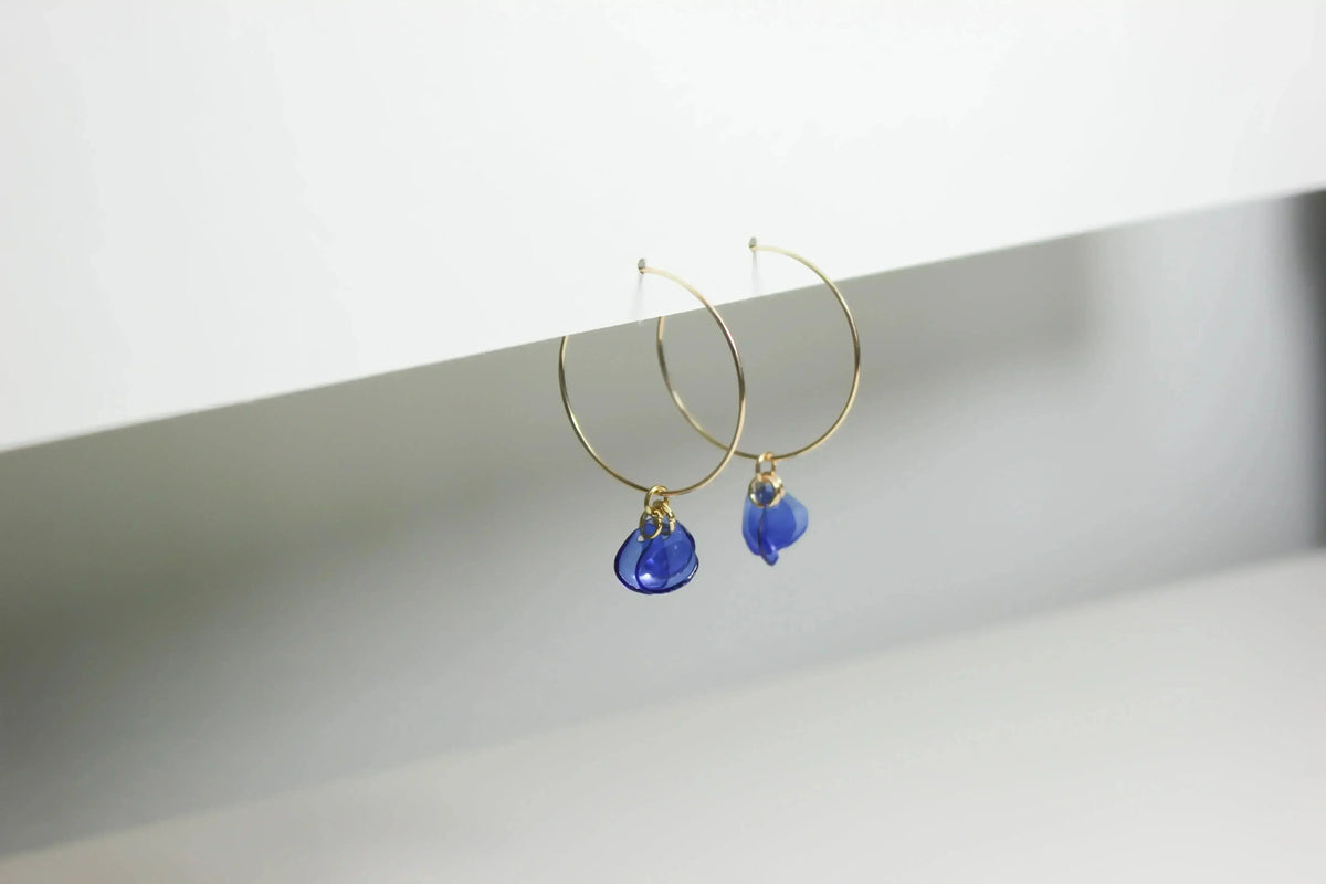 Emma Blue Hoops by Femstylo