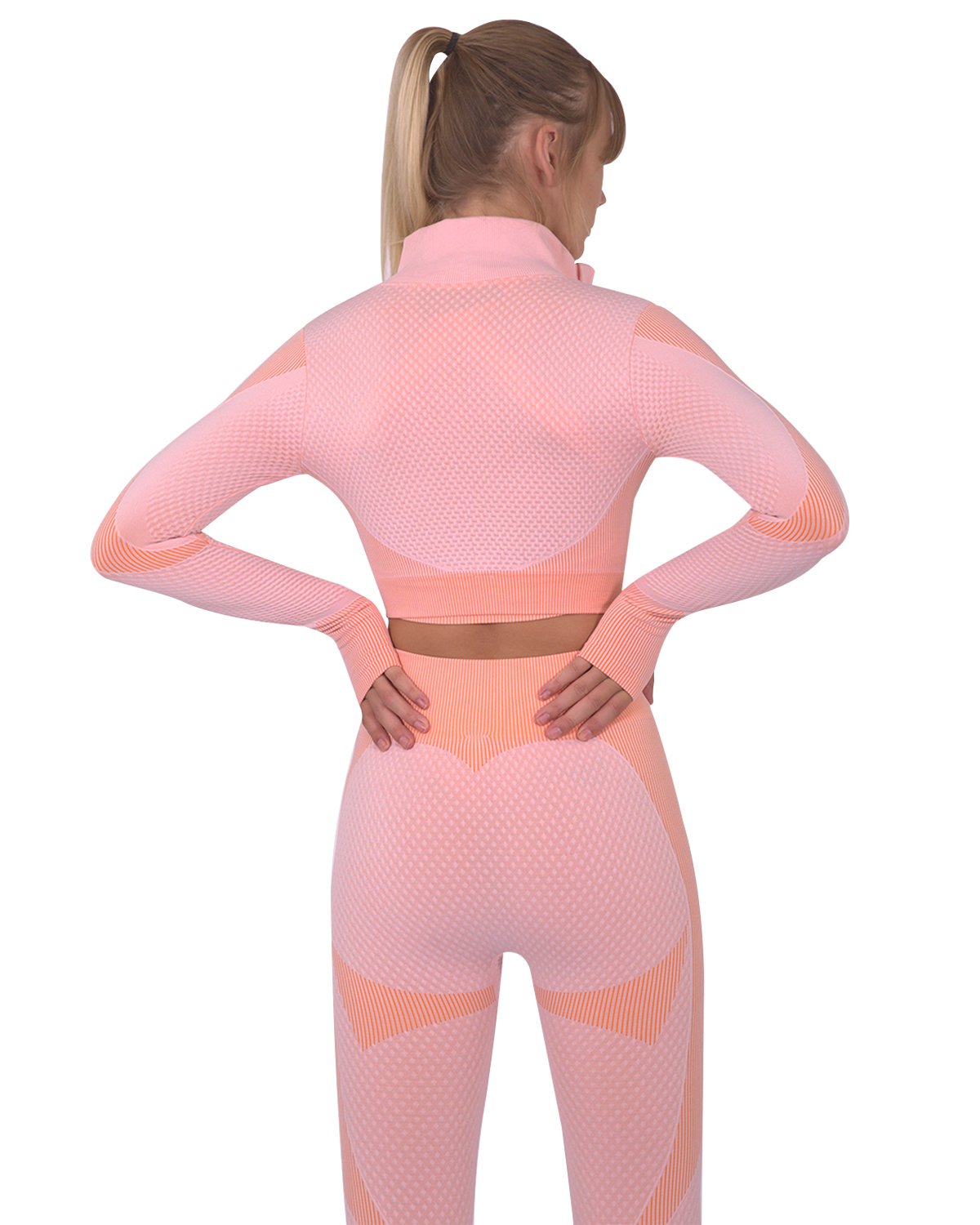 Trois Seamless Sports Jacket - Pink by Lazurite