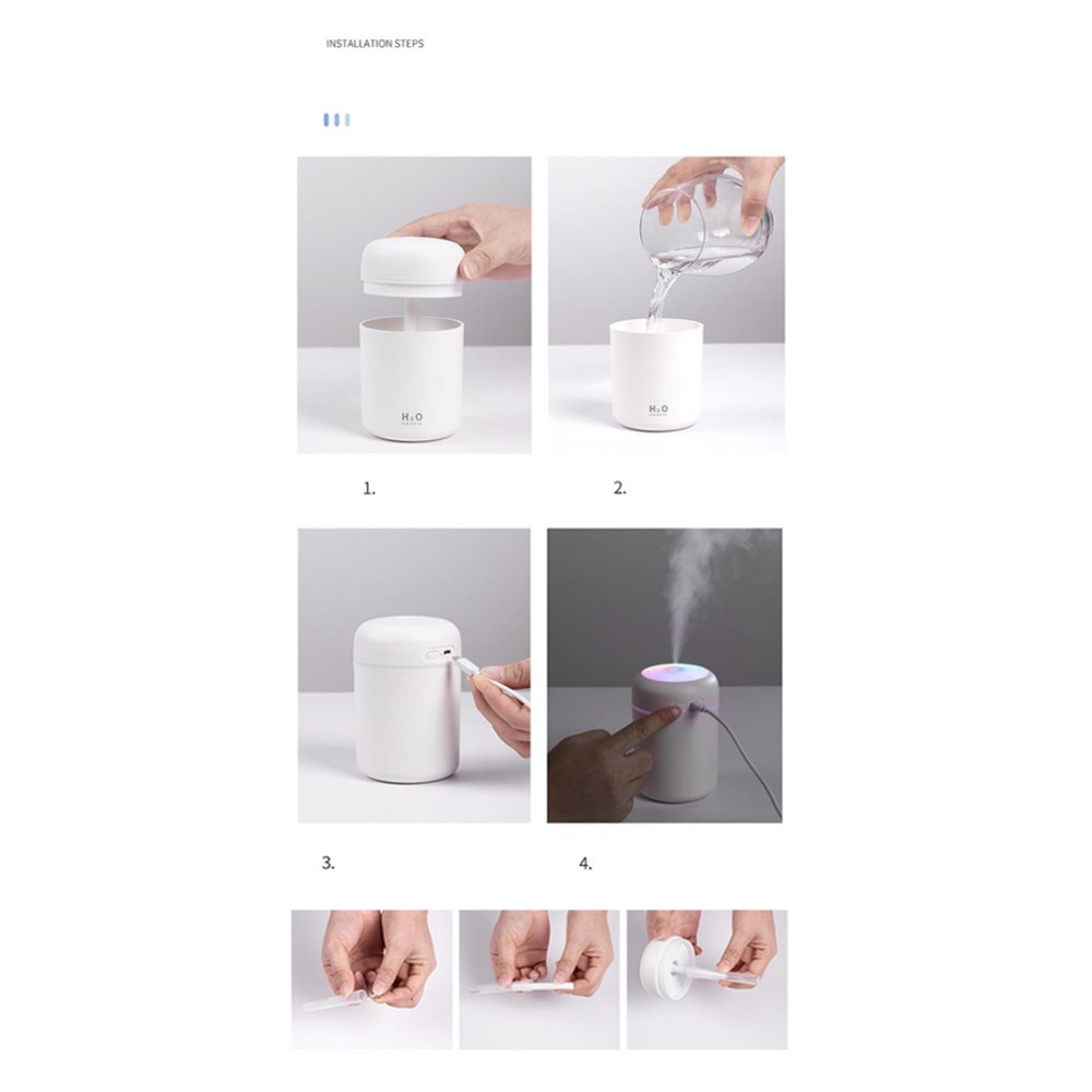 Portable Air Humidifier Diffuser for Car and Home Aromatherapy by Teal Simba