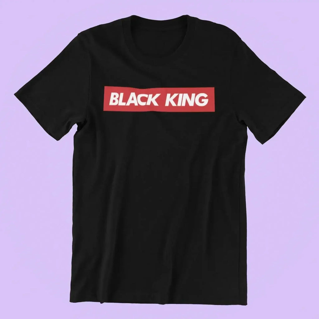 Black King T-Shirt | Premium Gildan Tee, 100% Cotton by Femstylo