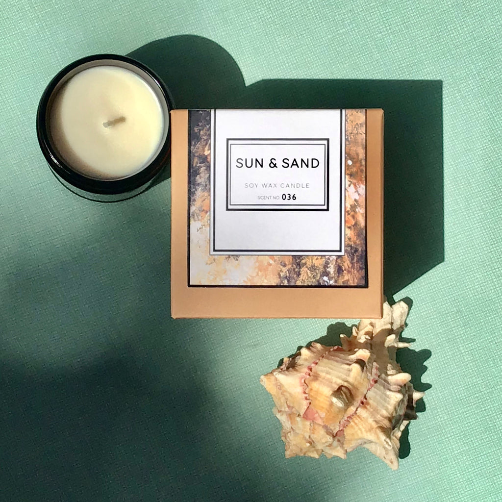 Sun + Sand Soy Wax Candle by Indigo Poseidon