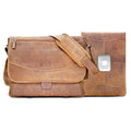 MacCase Premium Leather 16" MacBook Pro Messenger Bag by Ochre Eurybia