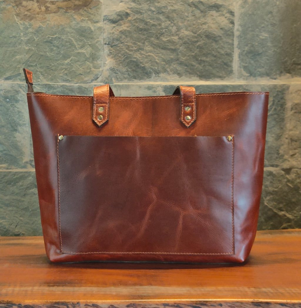 Genuine Leather Tote Bag for Women Large Women's Shoulder Handbag by Salmon Alder