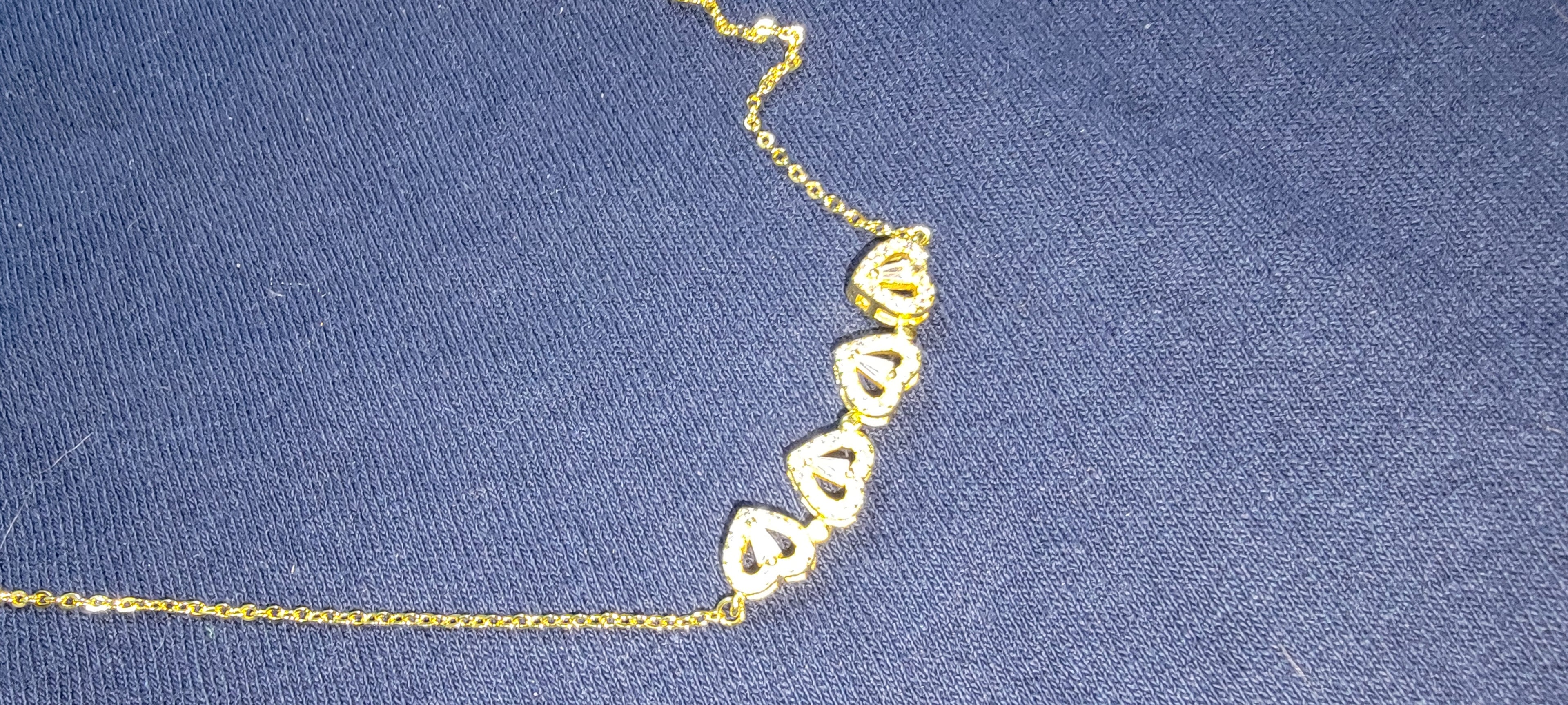 LuckyClover Four Leaf Heart Necklace for Good Luck and Love by Sky Pandion