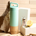 Saint Elias - Bamboo and Stainless Steel Thermos Bottle 530 ml by Fuchsia Artemis