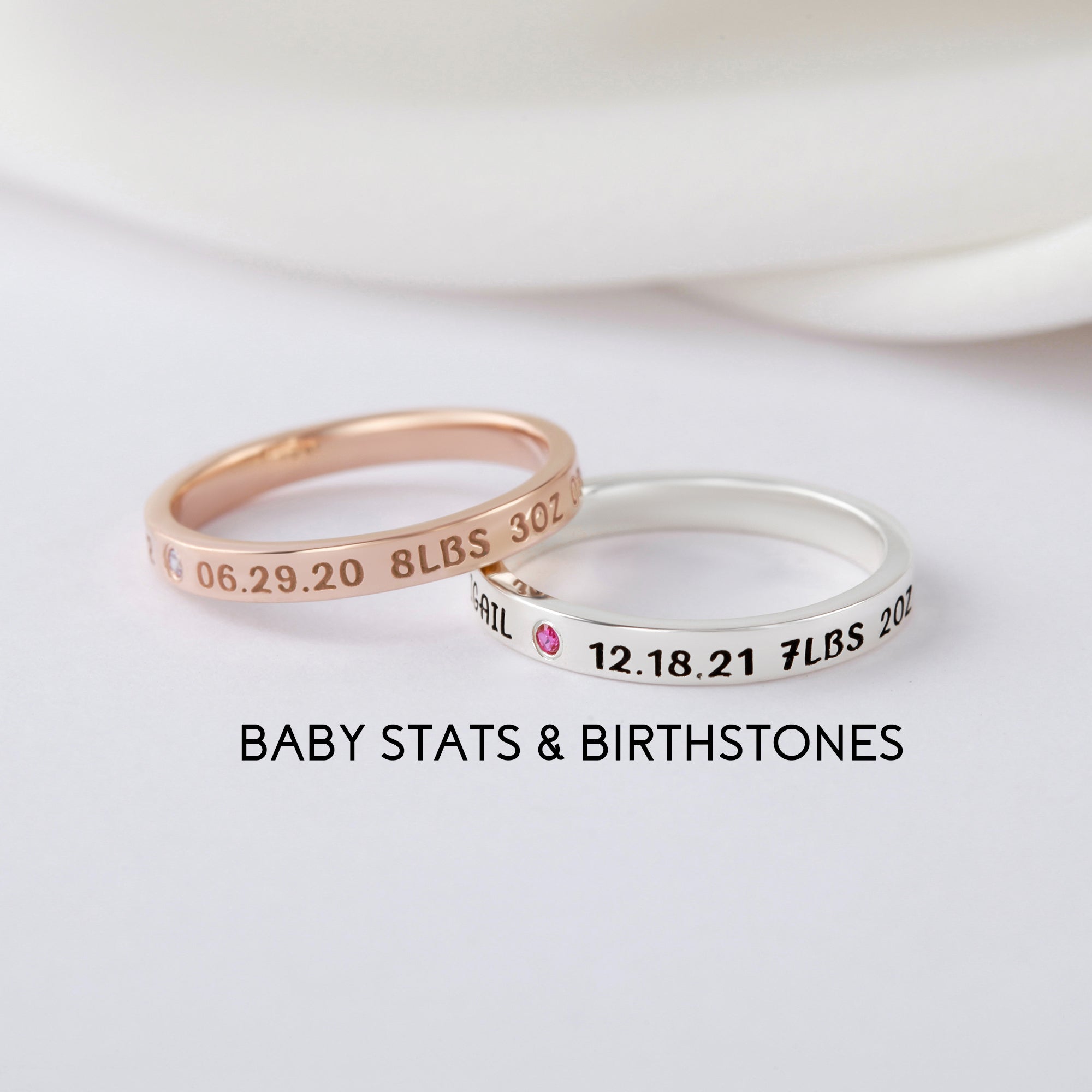 New Mom Ring, First Time Mother Gift, Baby Name Ring by Green Millie