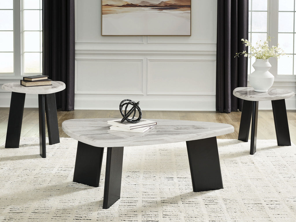 Lilyberg - Occasional Table Set (Set of 3) - Gray / Black by Unique Piece Furniture