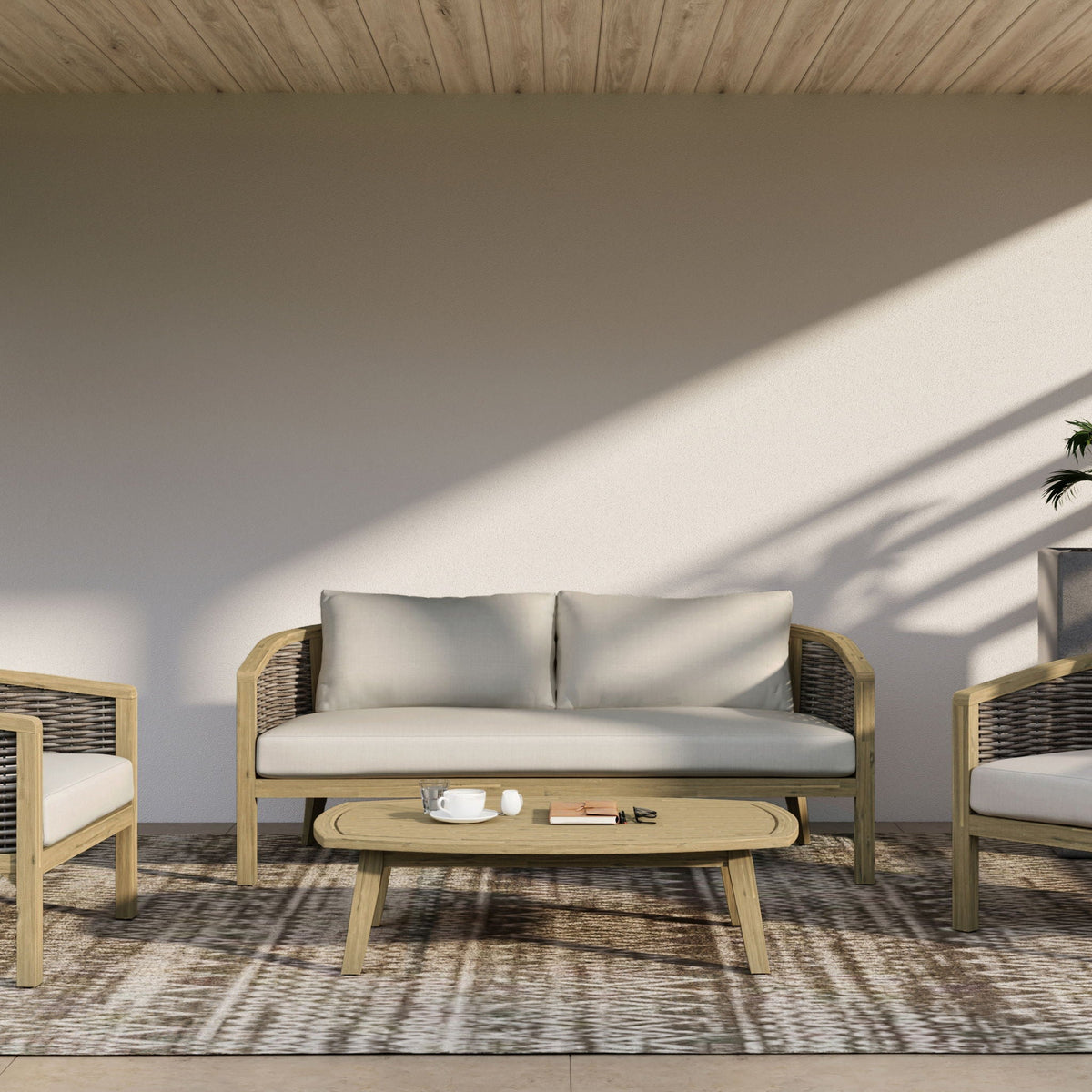 Parkside - Outdoor Sofa - Natural by Unique Piece Furniture