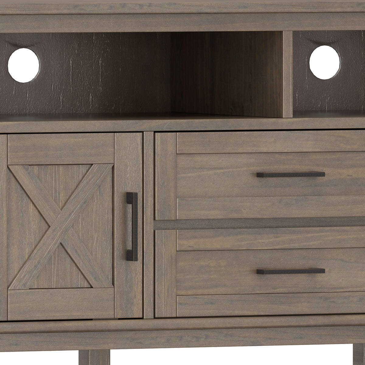 Ela - TV Media Stand - Smoky Brown by Unique Piece Furniture