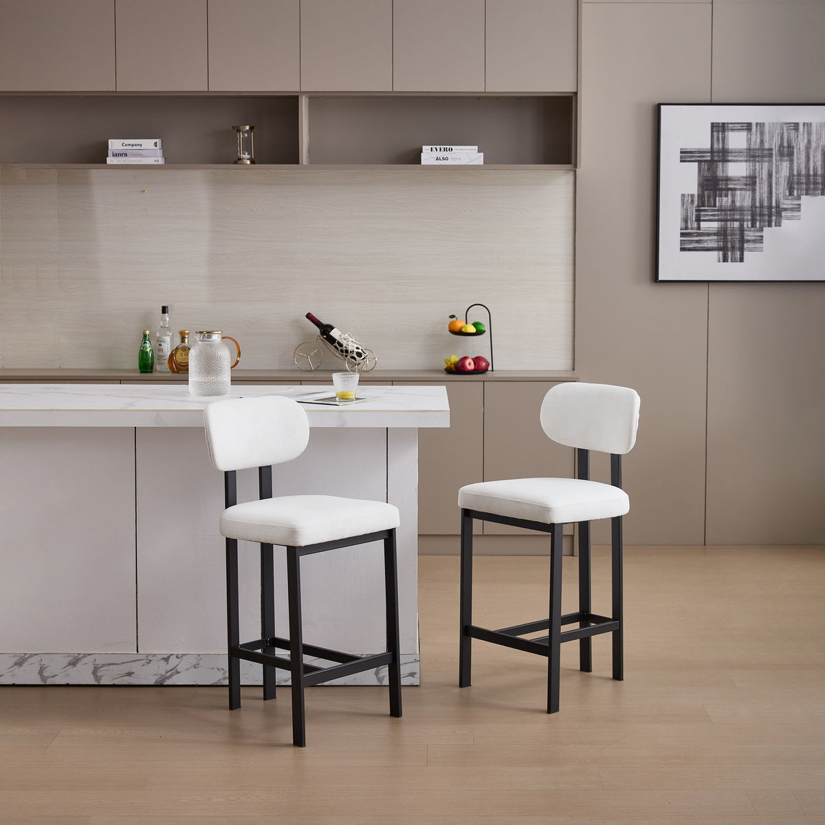 Modern Counter Height Stools (Set of 2) by Unique Piece Furniture