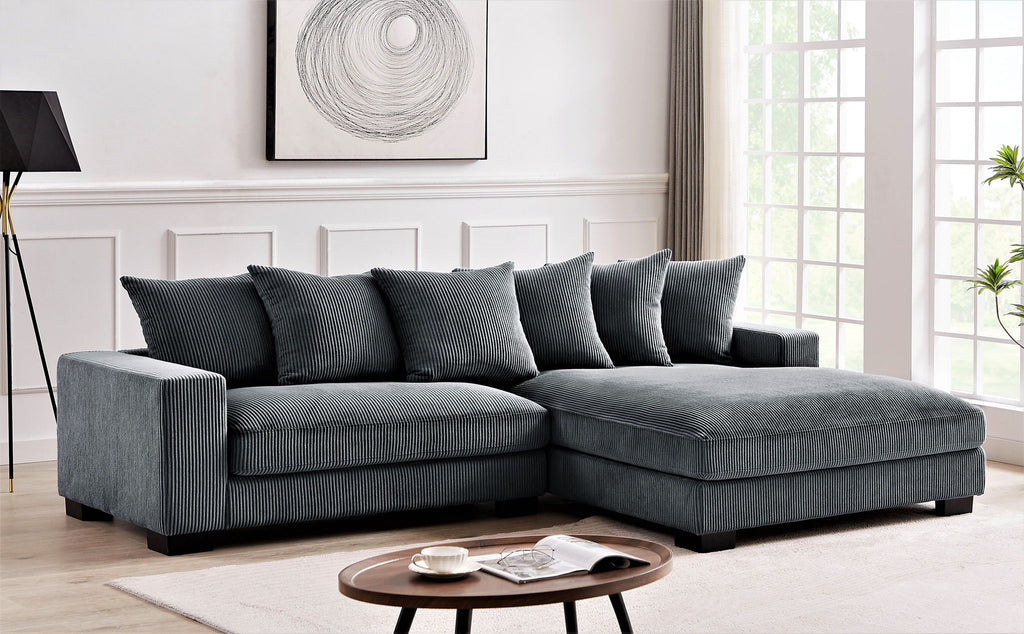 Luxe - Oversized 2 Piece Sectional Couches For Living Room, L Shaped Sofa With Chaise by Unique Piece Furniture