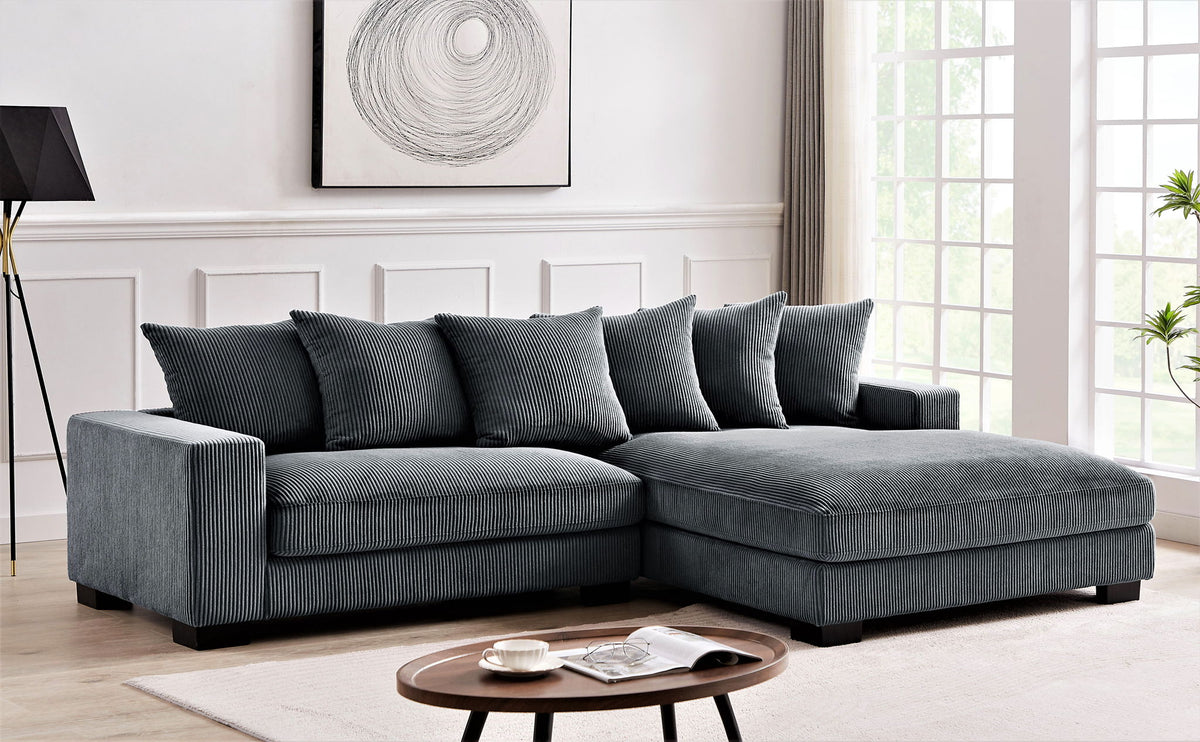 Luxe - Oversized 2 Piece Sectional Couches For Living Room, L Shaped Sofa With Chaise by Unique Piece Furniture