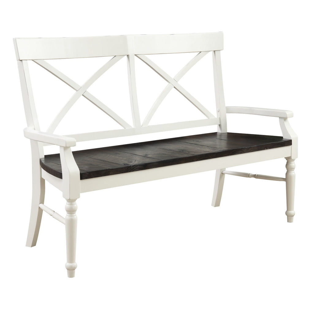 Mountina - Bench - Brown / White by Unique Piece Furniture