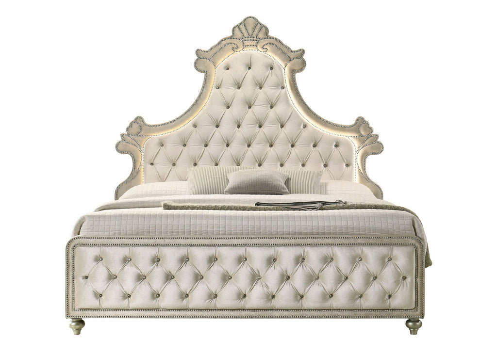 Lucienne - Bed With LED Lighting by Unique Piece Furniture