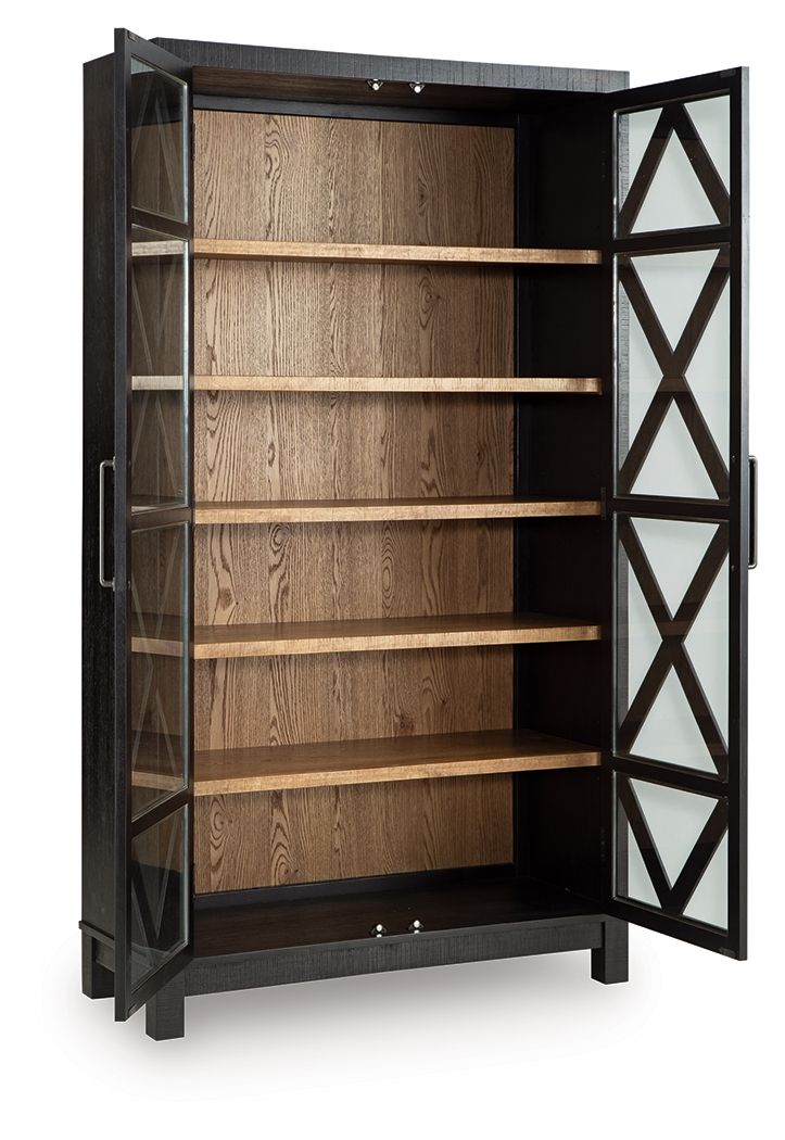 Christop - Accent Cabinet - Black / Brown by Unique Piece Furniture