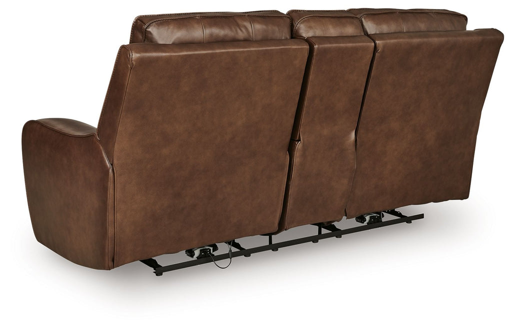 DeepWakes - Power Reclining Loveseat / Console / Adjustable Headrest by Unique Piece Furniture