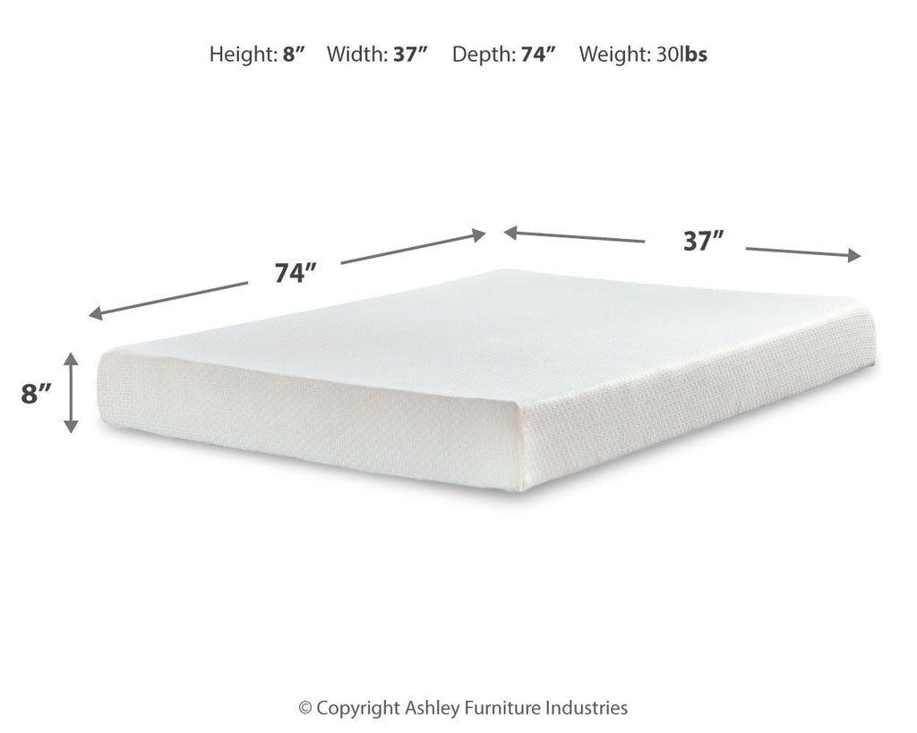 Chime 8 Inch Memory Foam - Medium Memory Foam Mattress by Unique Piece Furniture