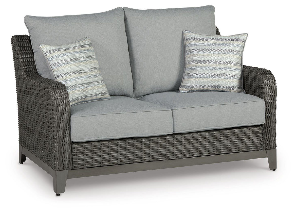 Elite Park - Loveseat w/Cushion - Gray by Unique Piece Furniture