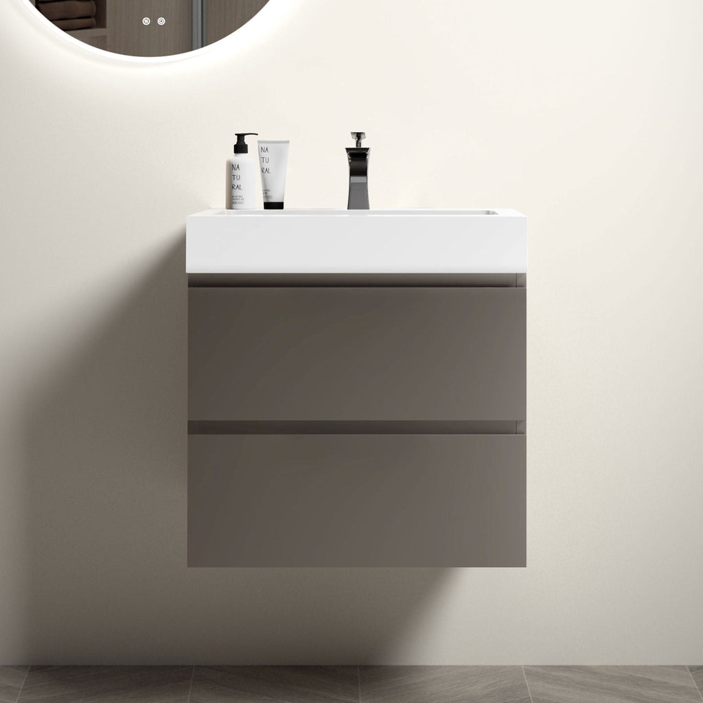 Alice - Bathroom Vanity With Sink, Wall Mounted, Floating by Unique Piece Furniture