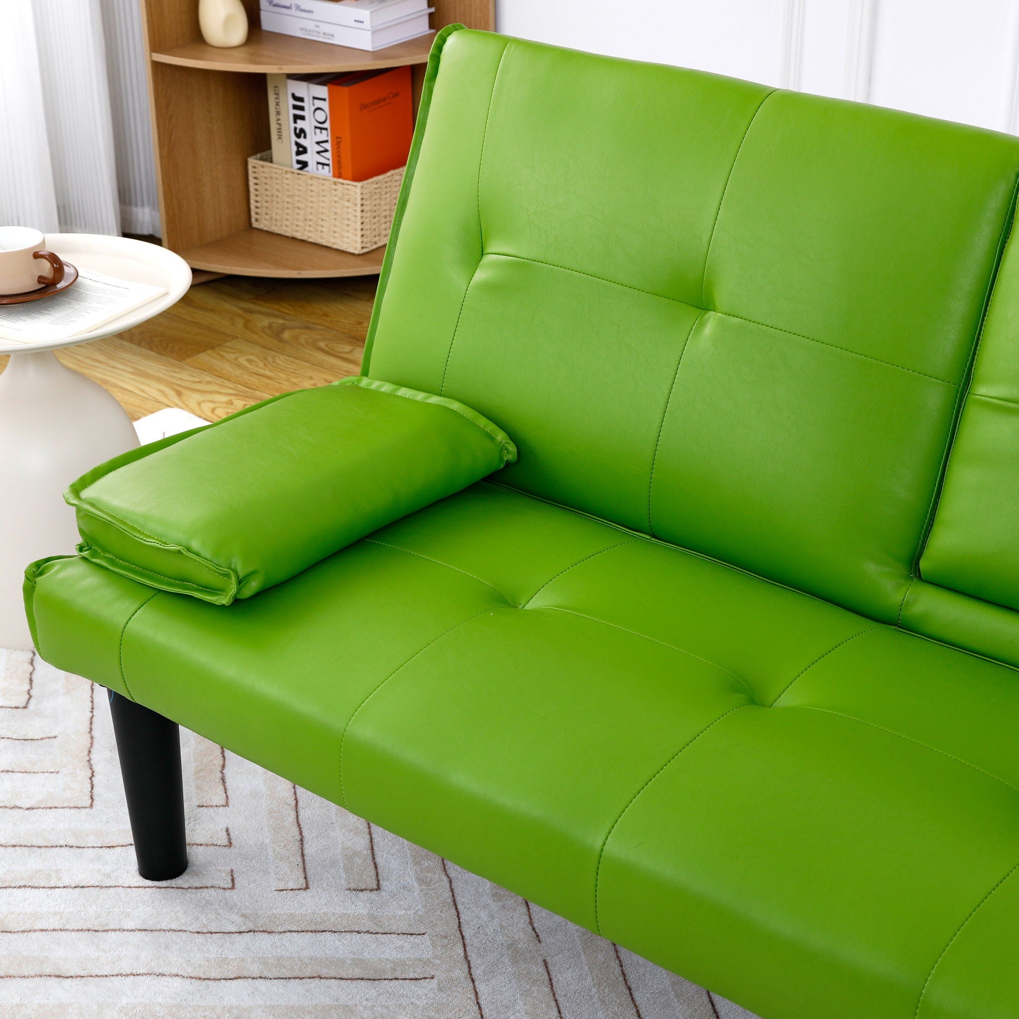 Sofa Bed With Foldable Design And Cup Holder by Unique Piece Furniture