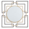 Oceanal - Accent Mirror - Black / Gold Finish by Unique Piece Furniture