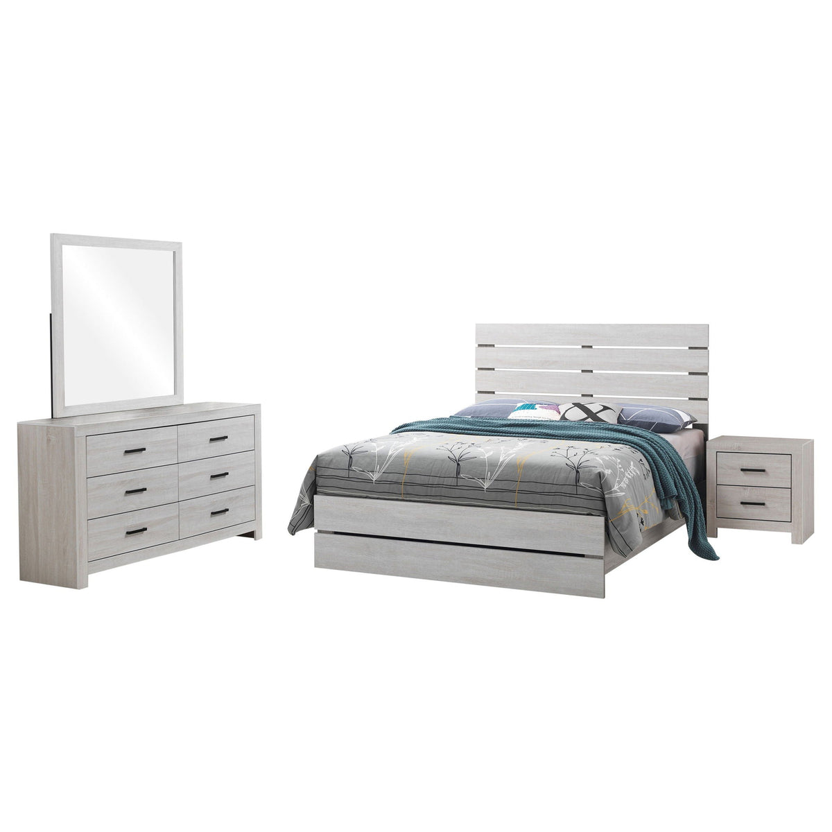 Brantford 4-piece Queen Bedroom Set Coastal White by Unique Piece Furniture