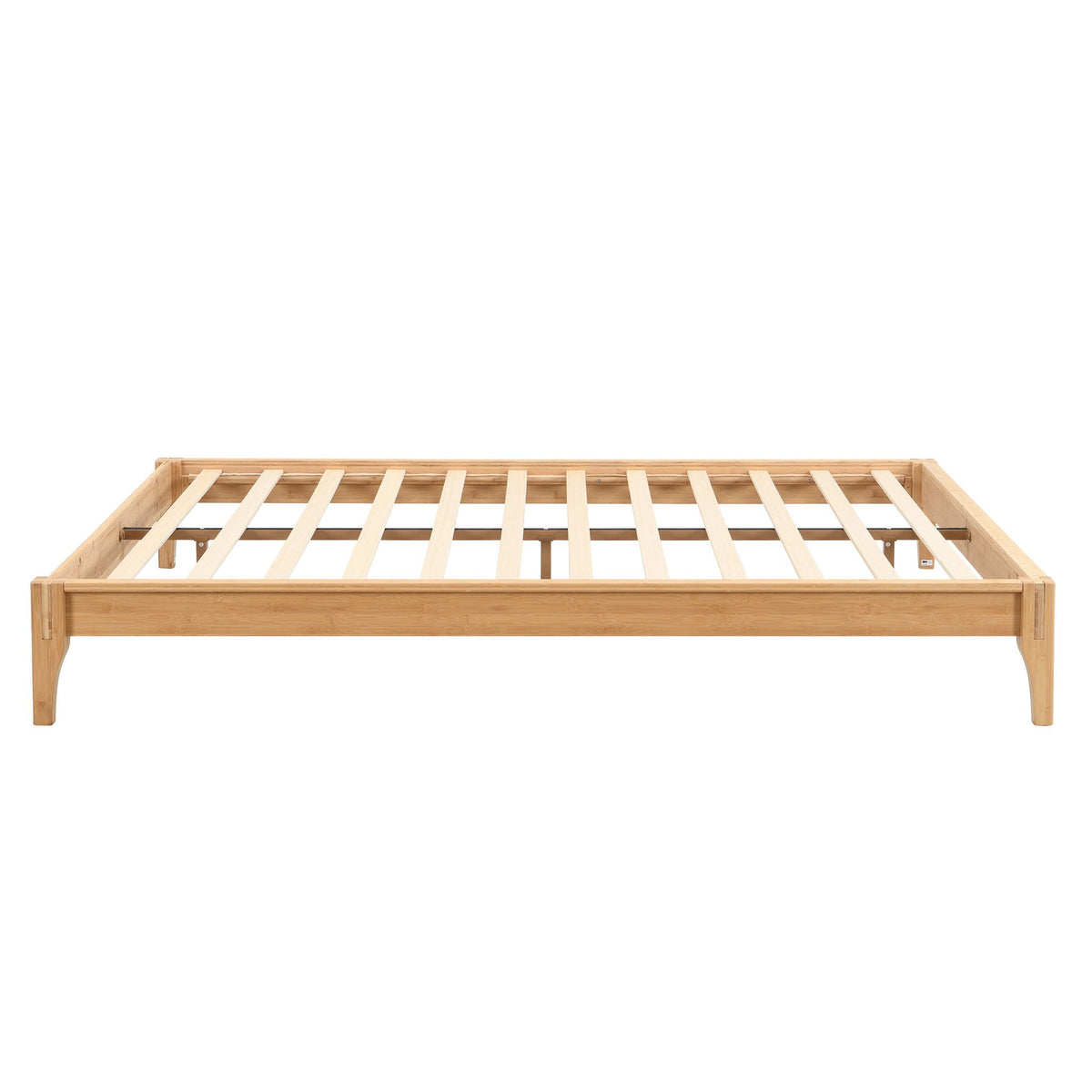 Solid Dry Bamboo Platform Bed Frame, With Slat Support by Unique Piece Furniture