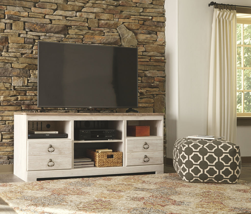 Willowton - TV Stand With Fireplace Option by Unique Piece Furniture