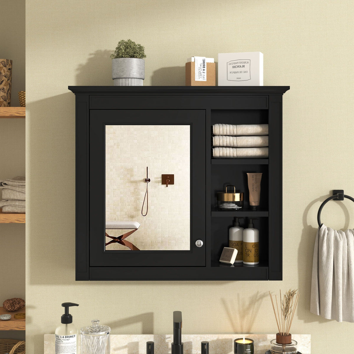 Modern Wall-Mounted Medicine Cabinet With Mirror by Unique Piece Furniture