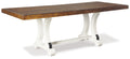 Valebeck - Rectangular Dining Room Table - White / Brown by Unique Piece Furniture
