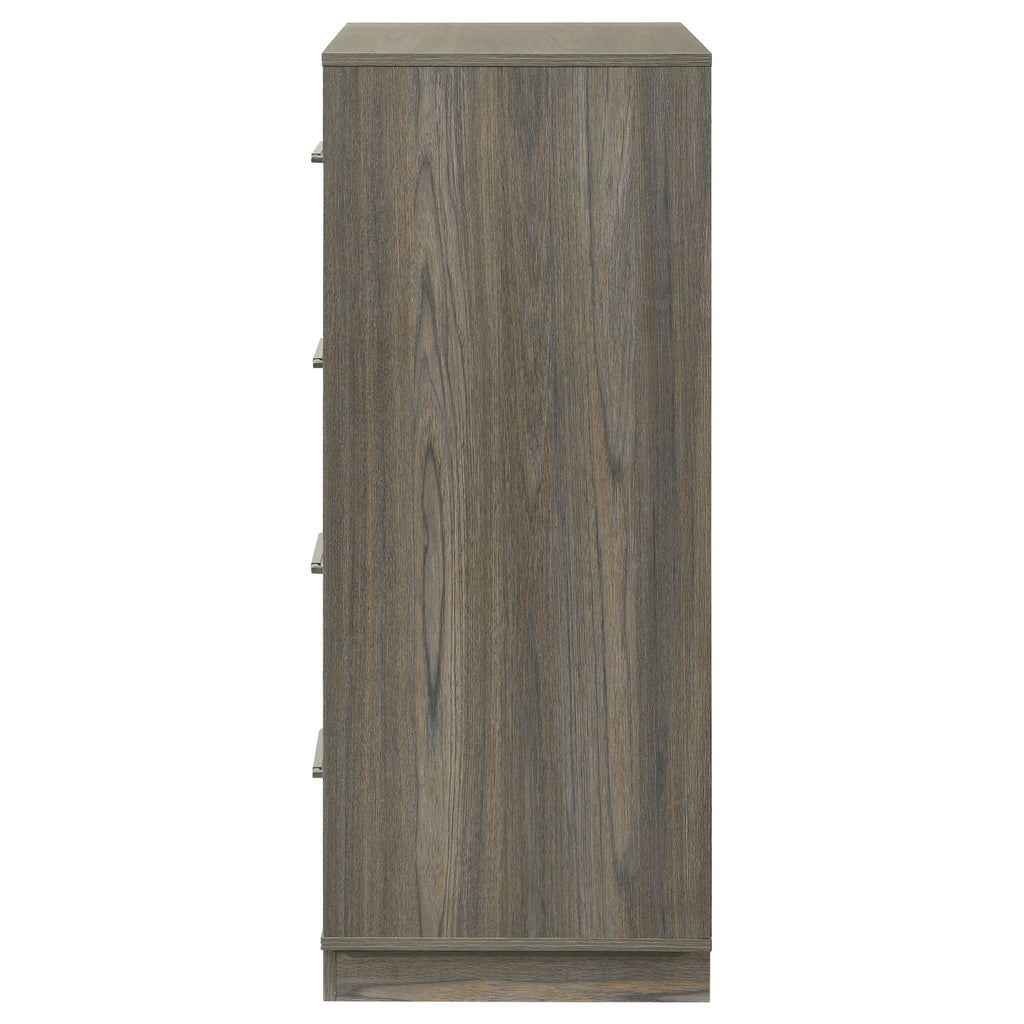 Fenwick 4-drawer Chest of Drawers Grey Oak by Unique Piece Furniture