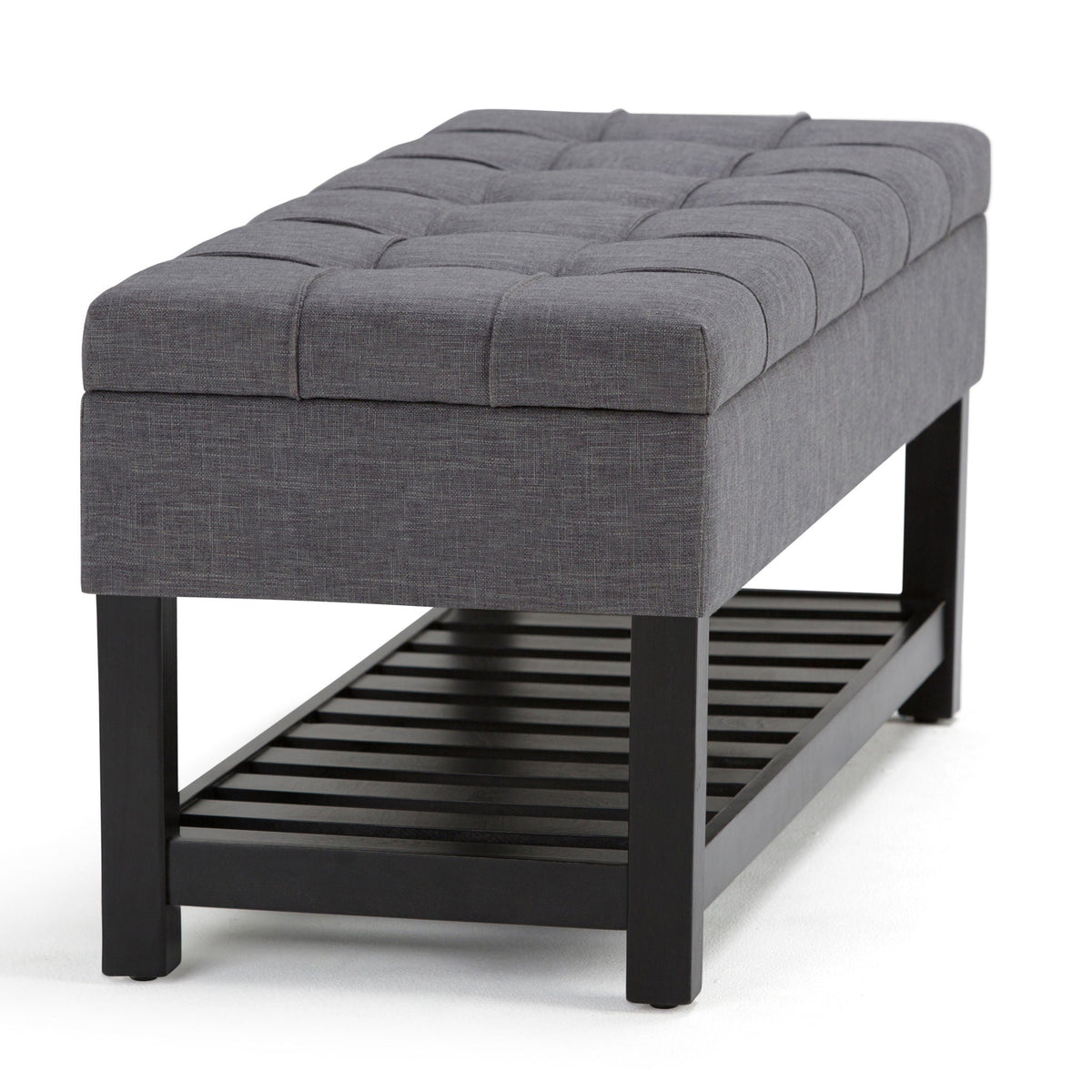 Saxon - Upholstered Transitional Storage Ottoman Bench by Unique Piece Furniture