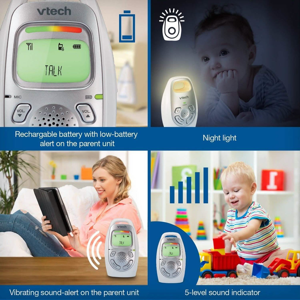 DECT 6.0 Digital Audio Baby Monitor with 2 Parent Units by DailySale