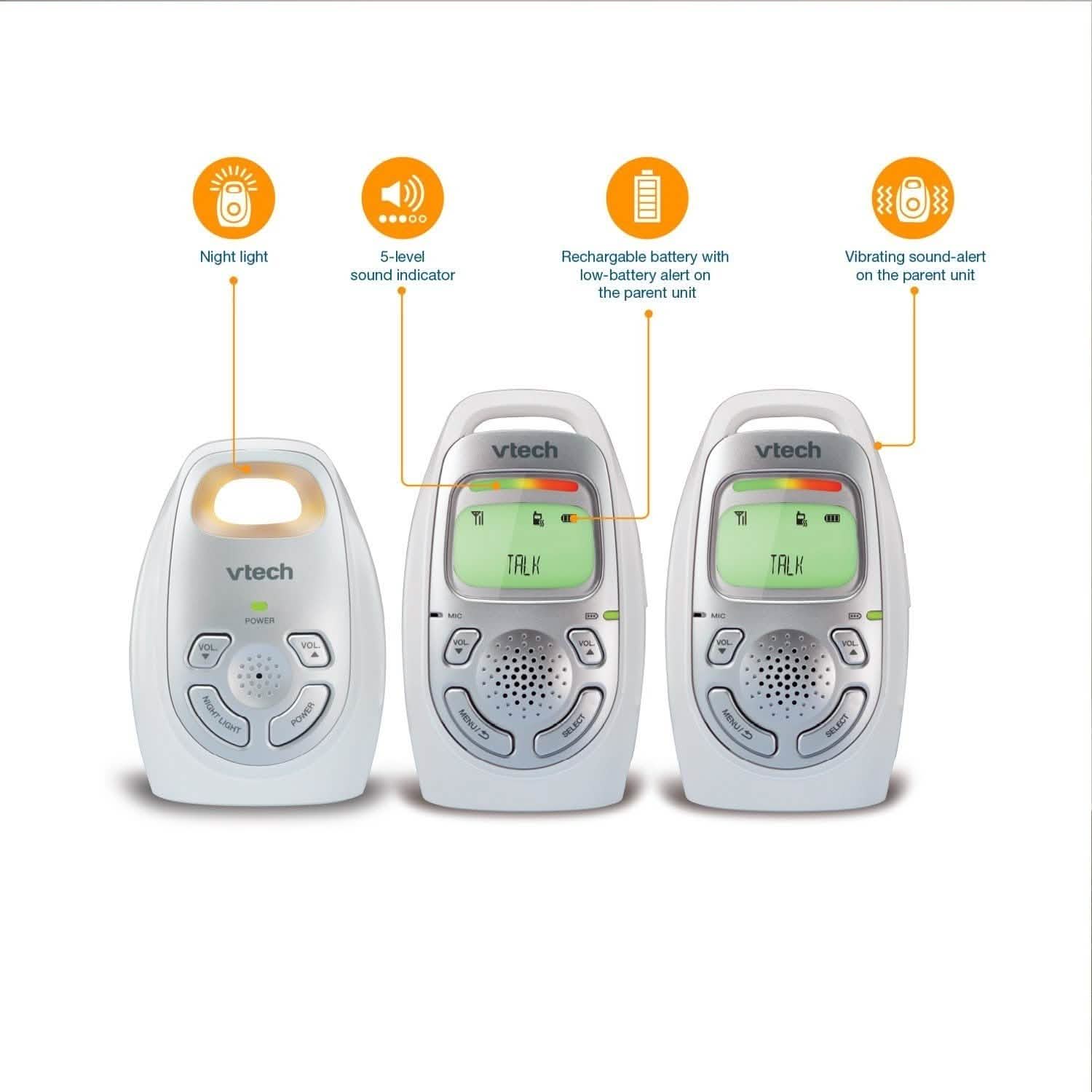 DECT 6.0 Digital Audio Baby Monitor with 2 Parent Units by DailySale