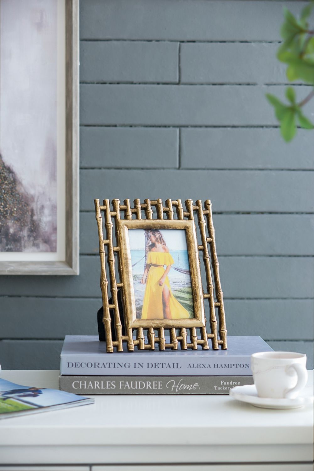 Photo Resin Frame, Opening (Set of 2) - Gold by Unique Piece Furniture