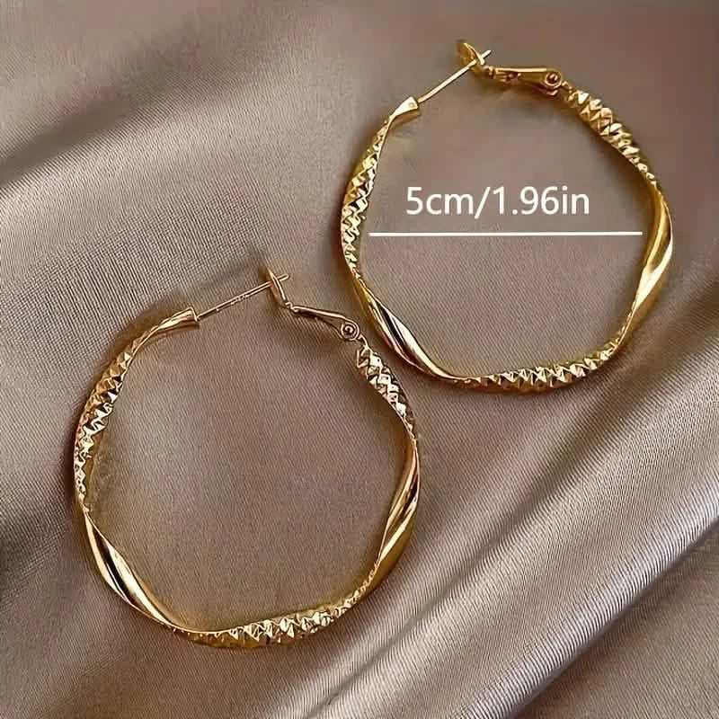 Delicate Silky Texture Design Women's Earrings by DailySale