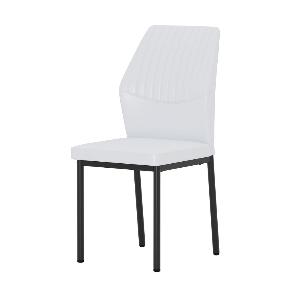 Ergonomic Simple Chair With Metal Leg by Unique Piece Furniture