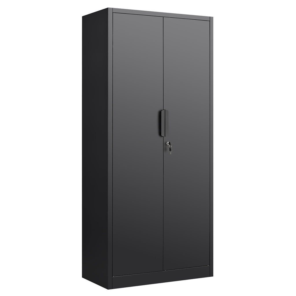 2 Door File Cabinet With Lock, 4 Adjustable Shelves, Heavy-Duty by Unique Piece Furniture