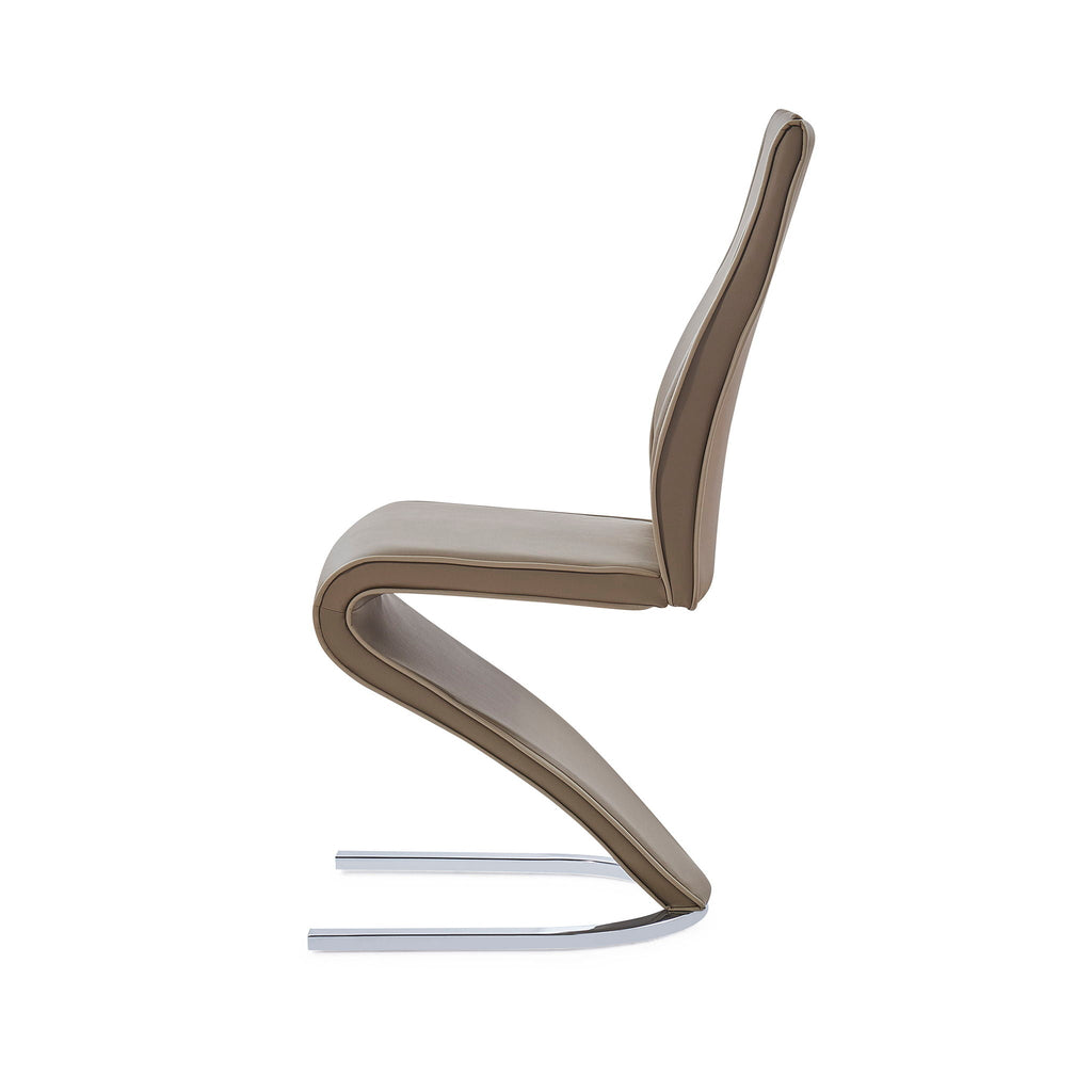 Tony - Dining Chairs (Set of 2) - Brown / Beige by Unique Piece Furniture