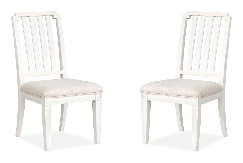 Willowbrook - Upholstered Side Chair With Wood Slat Back (Set of 2) - Egg Shell White by Unique Piece Furniture