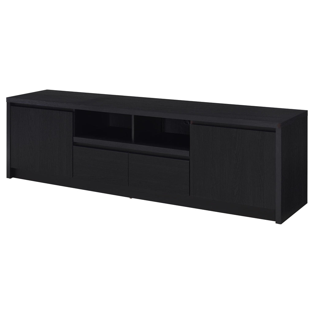 Winfield 78-inch 2-door TV Stand Media Console Black by Unique Piece Furniture