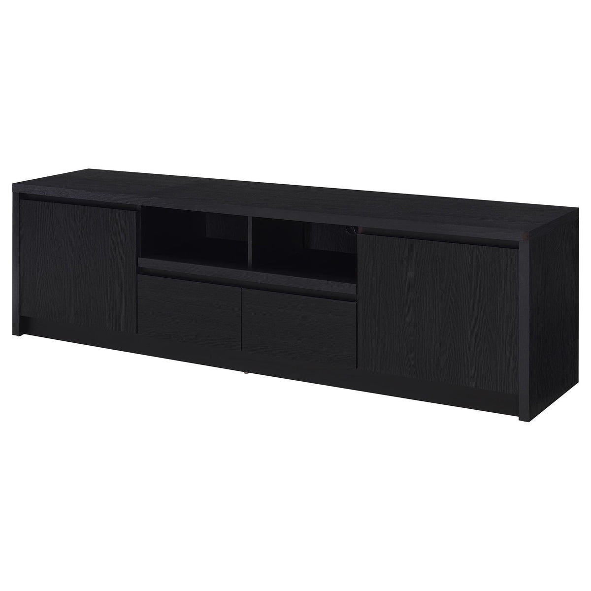 Winfield 78-inch 2-door TV Stand Media Console Black by Unique Piece Furniture